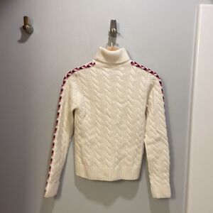 NWOT 10 Crosby Derek Lam woman’s 100% wool long sleeve cream turtleneck sweater